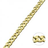 Kód: 39375 Fém lánc díszítésekhez 8 mm széles - GOLD / 39375